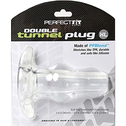 Perfect Fit XLarge Double Tunnel Plug - Clear