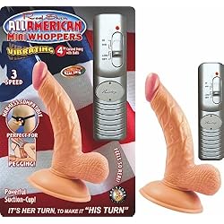 Flexible Vibrating All American 4In Curved Dong WBalls Flesh Vib Suction Cup