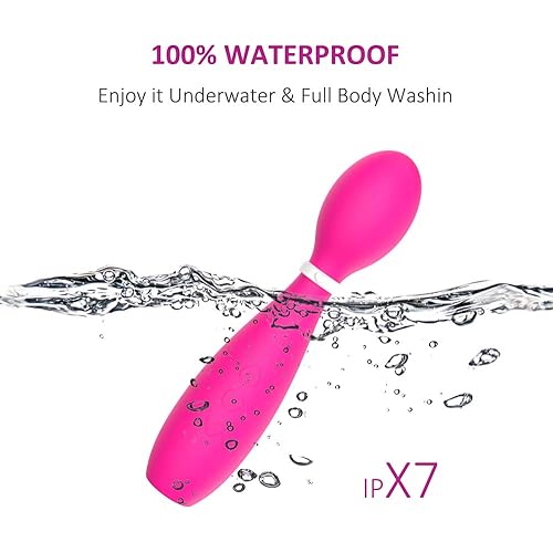 STIRLOVE Rechargeable Wand Massager, Wireless Vibration Handheld Personal Massager for Women 15 Powerful Patterns Perfect for Muscle Tension, Back Soreness, Neck Relief Pink