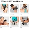 BraceAbility Handheld Massage Roller - Fit Roller Pro Tool with Trigger-Point Foam Wheels for Sore Muscle Pain, Fascia Cellulite, Deep Tissue Full Body Massager Legs, Shoulders, Neck, Hips Therapy