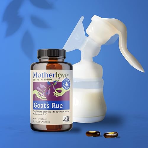 Motherlove Goat’s Rue 120 Liquid caps Lactation Supplement for Breast Tissue Development & Breast Milk Supply Optimization—Non-GMO, Organic Herbs, Vegan, Kosher, Soy-Free