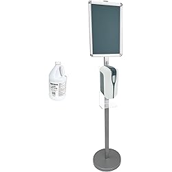 FixtureDisplays Hand Sanitizer Stand Portable Stand with Volume Adjustable Dispenser Cleaner Automatic Hand Free with 1 G Refill 10050NEW1522615241