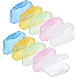 10 Pieces Travel Portable Toothbrush Head Covers Toothbrush Protective Case Style A