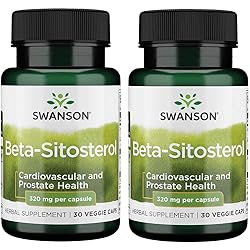 Swanson Beta-Sitosterol 320 mg 30 Veg Caps 2 Pack