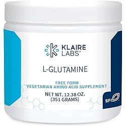 Klaire Labs L Glutamine Powder - 5000mg Free-Form & Hypoallergenic Amino Acid - Supports Muscle Recovery, Immune Support and GI Health - Non Dairy & Gluten Free 351 G 60 Servings