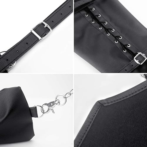 BDSM Bondage Armbinder - SEXY SLAVE Behind The Back Restraints Kit with D-Ring, Deluxe Adjustable Bondage Set, Sex Toys for Women and Couple