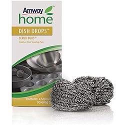 Amway Scouring Pads Scrub Buds - Stainless Steel - 4 pack