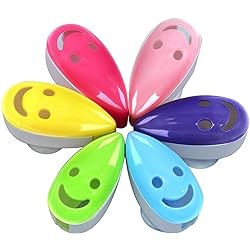 VADOO 6Pcs Toothbrush Head Cover Cap Suction Cup Toothbrush Case Portable Toothbrush Protector Holder Random Color
