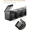 TookMag Extra Large Pill Organizer 7 Day, XL Daily Pill Cases Weekly Pill Box, Oversize Daily Medicine Organizer for Pills Vitamin Fish Oil Supplements Black
