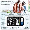 IPROVEN New 2023 Smart Upper Arm Blood Pressure Monitor - Home Use, 500 Memory Sets - Large Adjustable Cuff - Largest Widescreen Backlit Display - Bluetooth App for iOS & Android