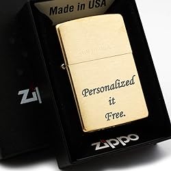 Personalized Groomsmen Zippo Lighter Perfect for Boyfriend, Brass 204
