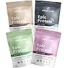 Premium Adaptogen Bundle Epic Protein Pro Collagen, Coffee Mushroom & Real Sport | Organic Plant Protein Adaptogens, Functional Superfood Blends