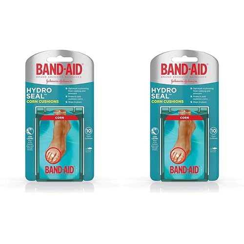 Band-Aid Brand Hydro Seal Corn Cushion Bandages, Waterproof Corn Pads, Medium, 10 ct 2-Pack Medium, 10 ct