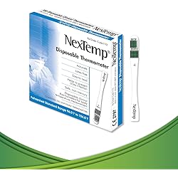 NexTemp® Single-Use Thermometers: Individually Wrapped 100-pack, Providing Superior Accuracy and Maximum Infection Control. Perfect for Businesses, Schools, First-Aid, Home, and Travel! Fahrenheit