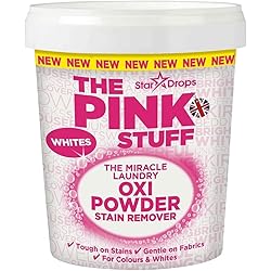 Stardrops The Pink Stuff Miracle Laundry Oxi Powder Stain Remover Whites 1 kg Pack of 2