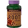 Licorice Root Extract | 450 mg | 180 Capsules | Non-GMO, Gluten Free Supplement | by Piping Rock