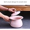 OOCOME Chamber Pot Bedpan Urinal Bottle Urine Pots Potty Pee Bucket Bedside Urinal with Lids to Prevent Odors, Suitable for Kids, Women and Men Pink