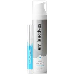 Smileactives Teeth Whitening Products- Ultimate Tooth Whitening & Brightening Duo 100 ml Power Whitening Gel and 3.25 ml Tooth Whitening Pen – 90 Day Supply