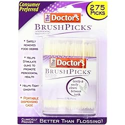 The Doctor's Brushpicks 275 Each - 4 Pack = 1100 Brushpicks Improvement in Your Oral Health