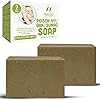 Natrulo Poison Ivy Soap Bar – 100% All Natural Triple Acting Formula – Anti Itch Poison Ivy, Sumac and Poison Oak Treatment – Removes Oils, Soothes and Relieves Rashes - 4 oz 2 Bars