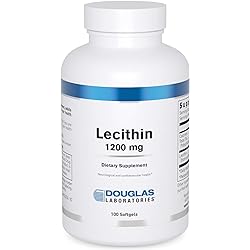 Douglas Laboratories Lecithin 1200 mg | Supports Emulsification and Mobilization of Fats and Cholesterol | 100 Softgels