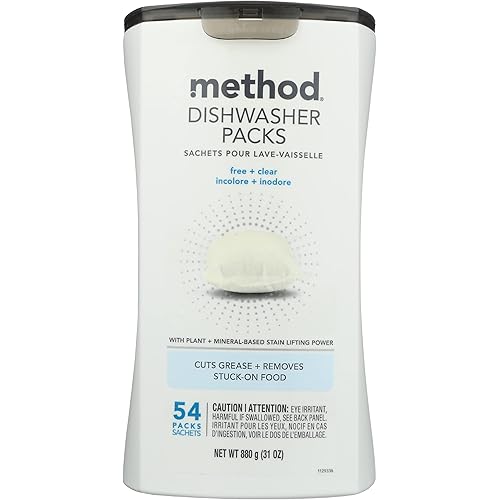 METHOD Free & Clear Dishwasher Detergent Packs, 31 OZ