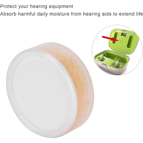 Hearing Aid Drying Capsules Cochlear Implant Hearing Aid Cleaning Wire Accessories Orange Desiccant for Hearing Aid Drying Pot for Phonak, Unitron and Starkey Charger Case