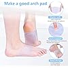 Silicone Arch Support for Flat Foot, 2 Pairs Arch Insoles Pad for Plantar Fasciitis and High Arches,Orthotic Cushion for Women Shoes Arch Support 2Pair