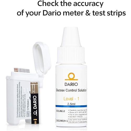 Dario Glucose Control Solutions for Dario Test Strips Testing. Verify The Performance of Your Dario Blood Glucose Test Strips with Dario and Dario LC Blood Glucose Monitoring System