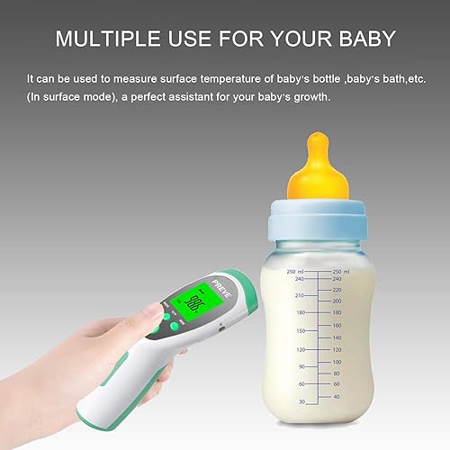 PREVE Non Contact Medical Infrared Forehead Thermometer for Babies Children Adults Accurate Fever Alarm No Touch