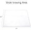 2 Pack MagniPros Large Full Page 3X Magnifier Premium Magnifying Sheet Fresnel Lens 7.5" X 10.5" with 3 Bonus Bookmark Magnifiers Ideal for Reading Small Prints & Low Vision Seniors
