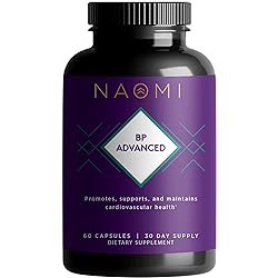 NAOMI BP Advanced, Healthy Blood Pressure Support Supplement and Cholesterol Lowering Supplement, Olive Leaf Extract 1000mg and K Vitamin 180mcg - Vitamin K, Olive Leaf Organic
