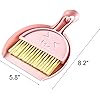 WUWEOT 9 Pack Small Broom and Dustpan Set, Clean Dust Pans with Brush, Hand Whisk Broom and Snap-on Dustpan Set with Hanger Hole