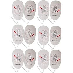 Elysaid Latex Free Foam XFT AED Practi-Trainer Replacement Pads,Adult, 6 Pairs