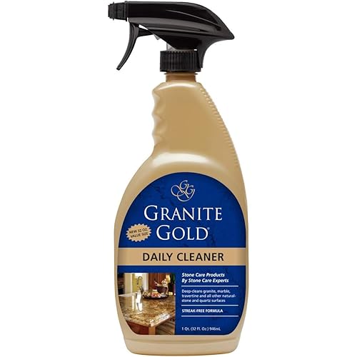 Granite Gold Daily Cleaner for Granite, Marble & Other Natural Stone & Quartz Surfaces, 32 Ounces