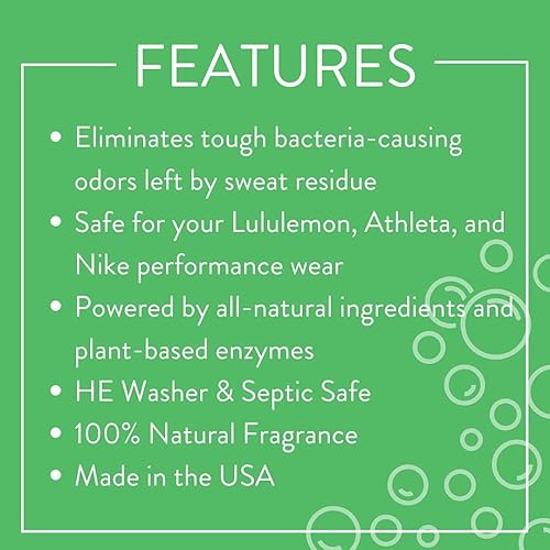 Molly's Suds Active Wear Laundry Detergent | Natural Extra Strength Laundry Powder, Stain Fighting for Performance Fabrics and Sensitive Skin | 120 Loads