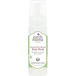 Earth Mama Natural Non-Scents Baby Wash Gentle Castile Soap For Sensitive Skin, 5.3-Fluid Ounce