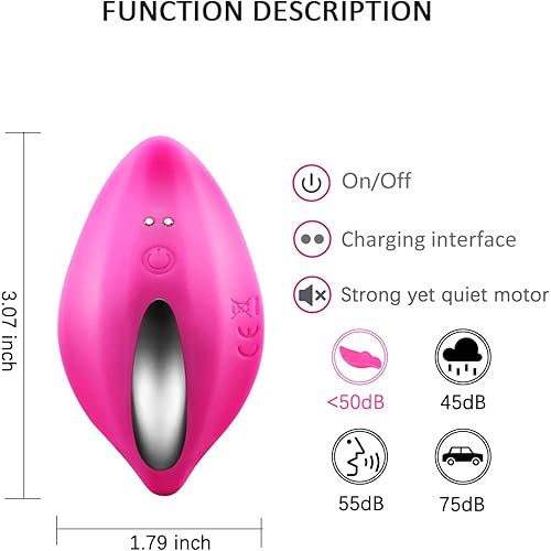 Vibrating Panties,Wearable Panty Vibrator,Wearable Panty Vibrator with Remote Control,Rechargeable Quiet Clitoral Vibrator,with 9 Powerful Vibration Modes, Waterproof, Suitable for Women or Couples