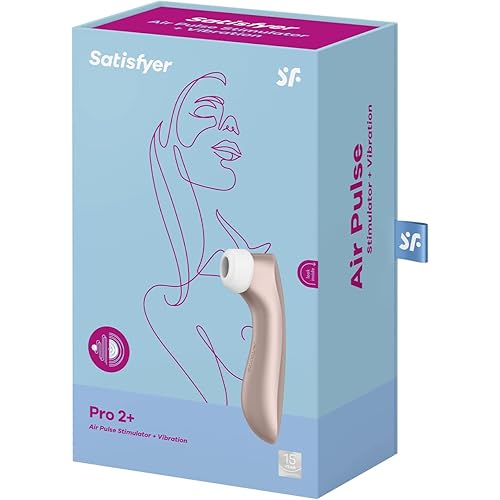 Satisfyer Pro 2 Air-Pulse Clitoris Stimulating Vibrator - Non-Contact Clitoral Sucking Pressure-Wave Technology & Vibration, Waterproof, Rechargeable Rose Gold