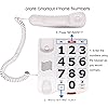 Big Button Phone for Seniors, Land Line Phones for Visually Impaired Seniors, with Extra Loud Ringer, Large Easy Buttons, Emergency House Phones