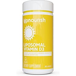 Liposomal Vitamin D 5000 IU Softgels - 365 ct - Cholecalciferol Vitamin D3 Supplement for Bone, Teeth, Heart Health- Gluten Free, Non GMO