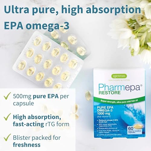 Pharmepa Restore EPA & VESIsorb Ubiquinol-QH CoQ10 Heart Health Bundle, by Igennus