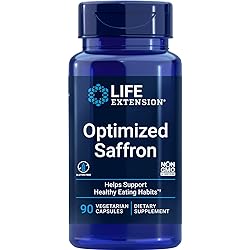 Life Extension Optimized Saffron Extract with Satiereal, 90 Veg Caps - 88.25 mg