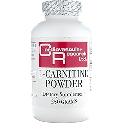 Cardiovascular Research L-carnitine Powder, White, 250 Gram