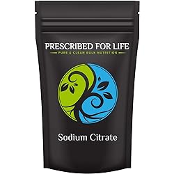 Prescribed for Life Sodium Citrate - TriSodium Citrate Dihydrate - USP Food Grade Fine Granular, 12 oz 340 g