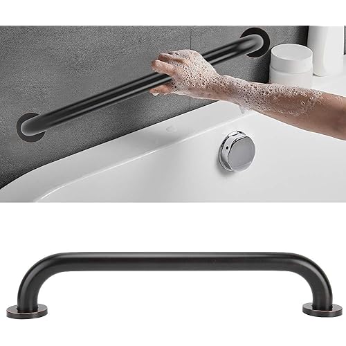 16.8 Inch Shower Grab Bar, Stainless Steel Bathroom Grab Bar, Shower Handle, Bath Handle, Grab Bars for Bathroom