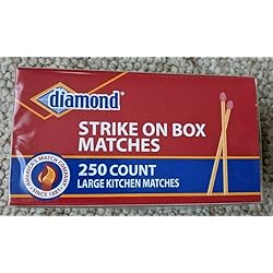 Diamond Strike on Box Matches - Large Kitchen Matches - 250 Count