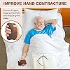 Palm Grip Protector for Hand Contracture Finger Cushion Palm Hand Splint for Contractures Palm Guard Cushion Grip with Elastic Band for Bedridden Patients Care Brown, 1-PCS