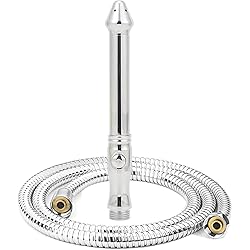 Shower Enema Hose and Nozzle System W 5ft Handheld Shower Hose for Douche Colonic Cleanse Kit