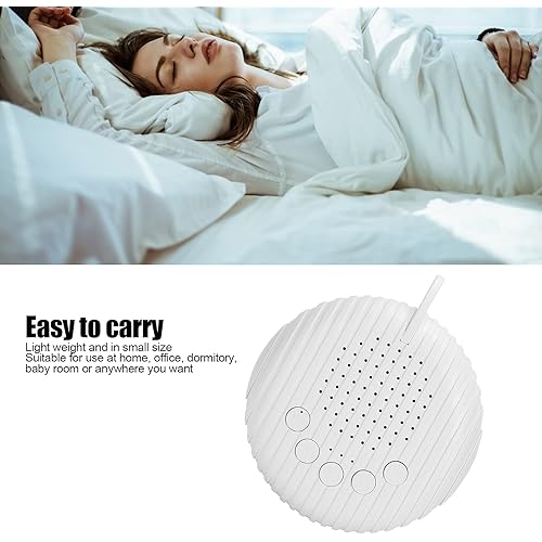White Noise Machine, Portable Sleep Therapy for Adults Baby Kids Sleeping, 10 Soothing Sounds Including White NoiseNature SoundsLullaby for Nursery Office Home